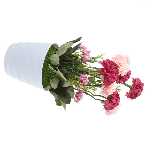 Fausses fleurs décoratives, bonsaï artificiel, plante en pot, boule de bureau, chrysanthème