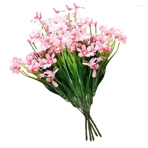 Decoratieve bloemen Fake Flower Bouquet Faux Spring Wedding Bouquets Centerpieces Planten Bridal Outdoor Home Office