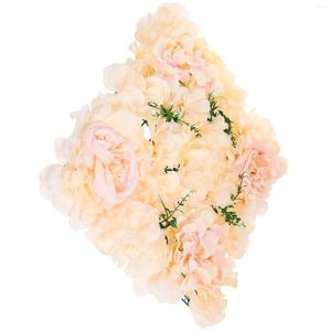 Fleurs décoratives fausse fleur panneau mural Floral soie Rose décoration de mariage artificielle