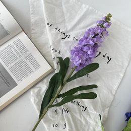 Decoratieve bloemen Nepbloem Hyacint Imitatie Zwaluw Gras Hoge tak Violet Bruiloft Huis