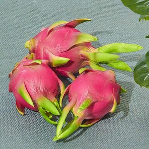 Fleurs décoratives fausses fruits décoration Pu Simulation artificielle pitaya maison cuisine fête des artisanat en plastique meublement