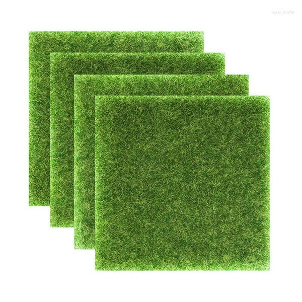 Fleurs décoratives faux tapis d'herbe tapis de chien artificiel intérieur extérieur carreaux de gazon pour balcon et Patio décor napperon bricolage artisanat