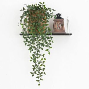 Fleurs décoratives Faux Vigne Mandala Plante Artificielle Tenture Murale Décoration De Plafond De Mariage Durable Vert Décor À La Maison En Plastique 85 cm