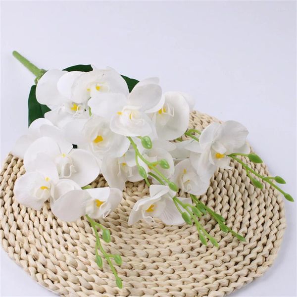 Fleurs décoratives faux mariage décor à la maison artificielle papillon orchidée Bouquet Durable et Durable parfait pour les Bouquets de mariée