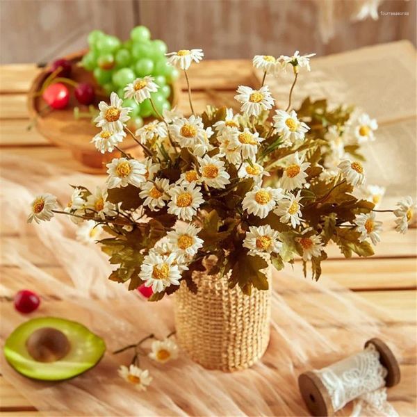 Fleurs décoratives faux tournesol français maison jardin décorer plantes artificielles bonsaï arbre de jeune fille