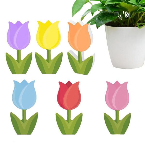 Fleurs décoratives ferme tulipes plateau à plusieurs niveaux décor fête des mères printemps tulipe Pâques Table signes pour étagère fête