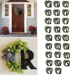 Decoratieve bloemen boerderij krans simulatie alfabet print 3d vlinderdaan deurplaat slinger decoreren achternaam jaar deur huishoudendecor