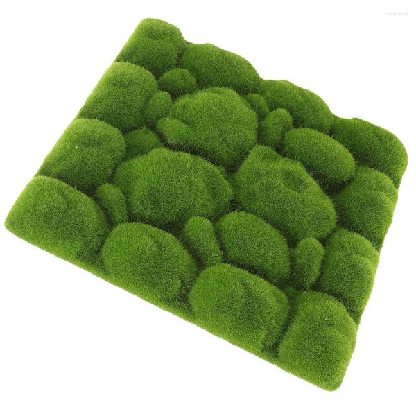 Fleurs décoratives Faux plantes d'intérieur simulées fausse mousse décor mur bricolage Decorfaux Simulation panneau mousses plastiques