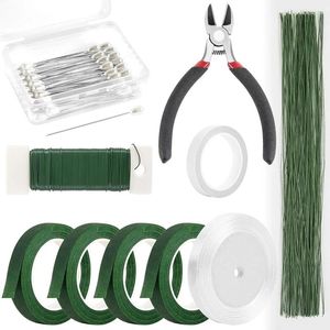 Decoratieve bloemen Bloemen Arrangement Kit 26 Gauge steeldraad 22 voor boeket wrap bloemist Easy Install