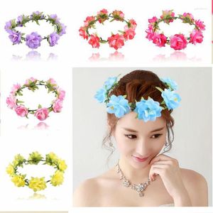 Decoratieve bloemen Bloemen hoofdbanden Crown Garland Women Girls Tieners Koofetpie voor feest Wedding Beach Festival Krano Halo