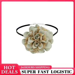 Flores decorativas Collar floral Elegante Luxurious Patchwork Collar Vintage Joyería de moda altamente buscado estilo único elegante