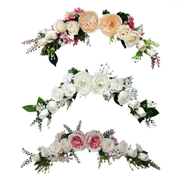 Fleurs décoratives Floral Swag Porte de porte Fleur Garland