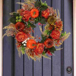 Fleurs décoratives couronnes florales Porte d'entrée suspendue