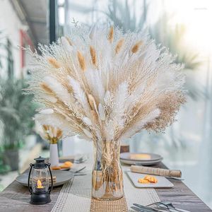 Decoratieve bloemen Flores Preservadas Naturales Natural Drooged Pampa Grass Bouquet Boho Home Decor Phragmites For Wedding Ramadan Decoratie