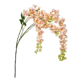 Fleurs décoratives fleur fleur artificielle wisteria ornement fête suspendue fausse simulation de soie simulation brousse blanche vigne festival de décoration de chaîne