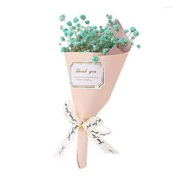 Bouquets de fleurs décoratives Gypsophila artificielles, faux Bouquet sec pour mariage, arrangements floraux, décorations de maison, fête