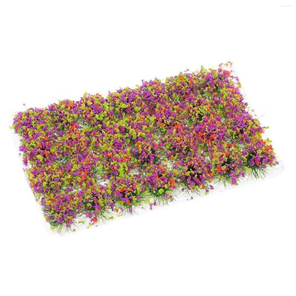 Fleurs décoratives grappe de fleurs végétation ornement Miniature fausses plantes artificielles modèles de Simulation Micro ornement en plastique