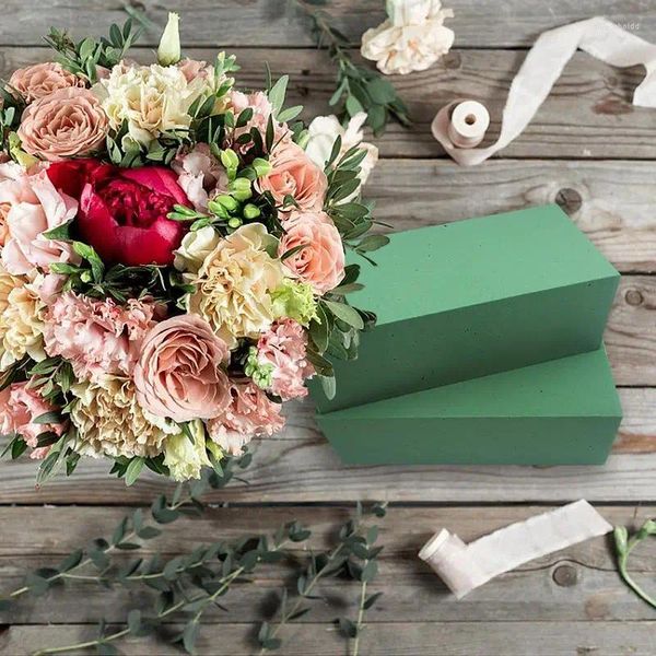 Support de Bouquets de fleurs décoratives en mousse, éponge verte hautement absorbante, fournitures de fleuriste, accessoires de décoration de mariage