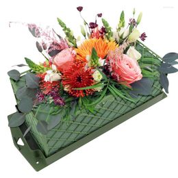 Fleurs décoratives Fleur Mousse Cage Arrangements Titulaires Floral Brique Stand Multifonctionnel Table De Mariage Décors
