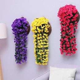 Fleurs décoratives fleur suspendue Violet Artificial Party Decoration Simulation