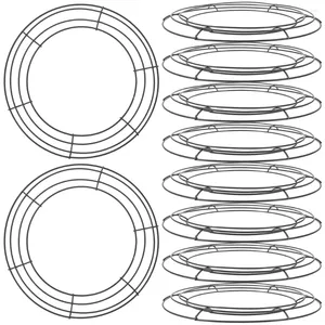 Fleurs décoratives, anneaux en fil métallique, guirlande, cerceau, fournitures d'arrangement Floral, support d'arrangement