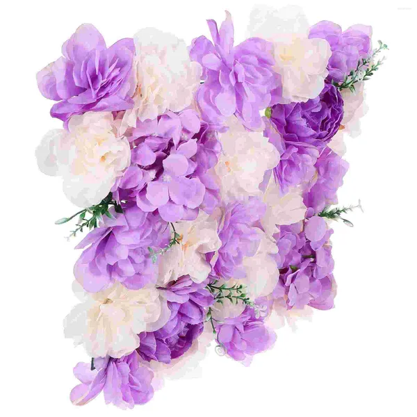 Fleurs décoratives Panneau de fleurs décor mural décorage décorer la décoration de mariée en tissu en soie rose artificielle