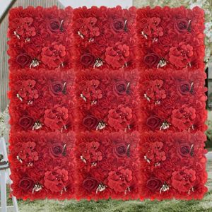 Mur de fleurs décoratives, toile de fond exquise, panneau de roses artificielles florales 3d pour mariage, fête prénatale, bricolage