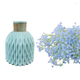 Pot de fleurs décoratif en plastique, Pot de fleurs gypsophile, Vase séché artificiel Simple, corde créative Durable