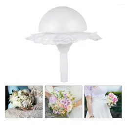 Fiori decorativi Porta-bouquet emisfero in schiuma Forniture per matrimoni Bouquet da sposa Gestisci la tenuta artificiale fai-da-te