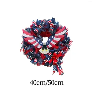 Fleurs décoratives Quatrième de la couronne Web Patriotic Eagle pour le