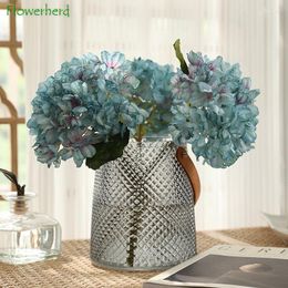 Decoratieve bloemen Franse retro verschroeide rand geborduurde bal kunstmatige planten trouwhuis veranda veranda