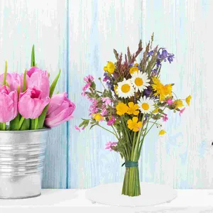 Decoratieve bloemen Vers boeket Vaste houder Stand Winkel Desktopbenodigdheden Bloemen middelpunt Riser Ijzeren steunframe Stands Display