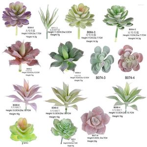 Decoratieve bloemen Tuin Decor Artificial Succulente Decoratie Fake Miniatuur Gemengde Meerdere stijlen Plastic Pot Plants Office