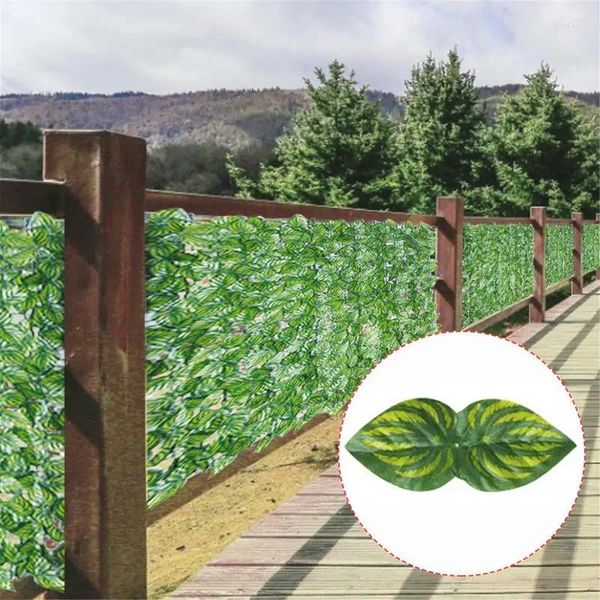 Fleurs décoratives jardin intimité clôture mural artificiel pantalon d'aménagement paysager