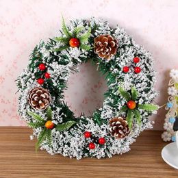 Guirnalda de flores decorativas hermoso fondo de pared de alta simulación exquisita colgante para corona de Navidad de granja