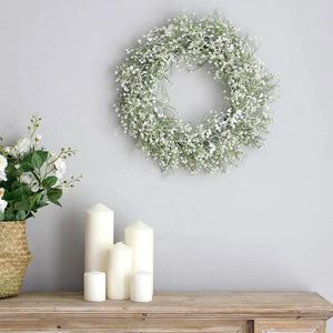 Decoratieve bloemen Garland Decoratie Gypsophila Voordeur Werk krans hangend highly gesimuleerd ornament hangend bloemenvaartuigen cadeau voor thuis