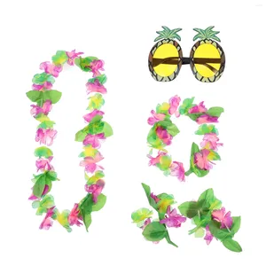 Decoratieve Bloemen Garland Ananas Bril Luau Party Zonnebril Voor Hawaii Bulk Stranddoek Rekwisieten Brillen