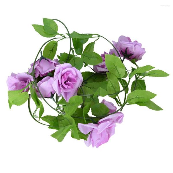 Guirlande de fleurs décoratives décoration de mariage maison Po accessoires fleur artificielle vigne faux Rose