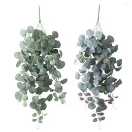 Decoratieve bloemen slinger bruiloft hangende groene boeket zijden kunstmatige eucalyptus bladeren planten nepplant