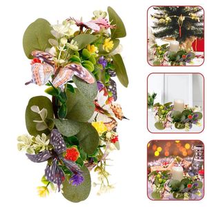 Fleurs décoratives Garland Wreath Holder Fausses Rings de feuilles Décor Porte de plante artificielle Plantes artificielles