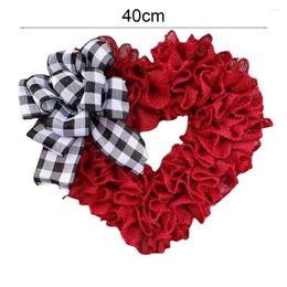 Decoratieve Bloemen Garland Krans Speciale Mooie Texturen Deur Hangende Valentijnsdag Decoratie Voor Kantoor
