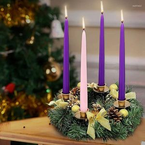 Fleurs décoratives or argent violet de Noël couronne de Noël chandelier avènement ruban avène coc coc arc de la maison