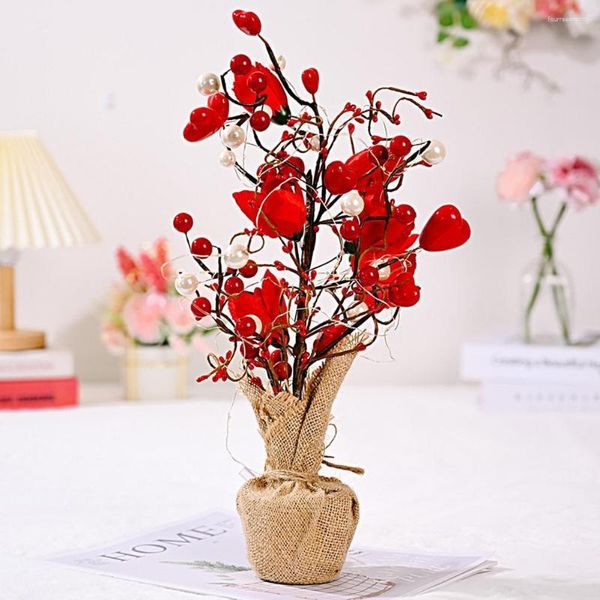 Fleurs décoratives Bonne fausse fleur Fleur réaliste Simulation attrayante Simulation belle cadeau de bouquet de tulipe artificiel