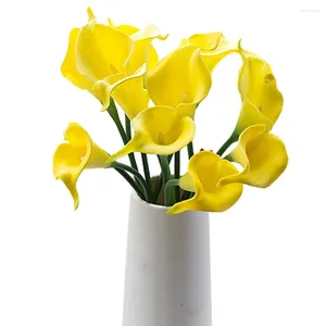 Fleurs décoratives bonne flexibilité des fêtes d'anniversaire artificiels paquets contenu nom de la pièce Calla Lily