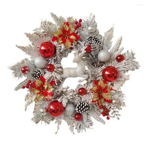 Fleurs décoratives magnifiques couronnes de Noël cadeau partager la joie et la joie des vacances idéal pour les amis de la famille voisins exquis design