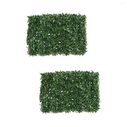 Decoratieve bloemen Gras Wall Decor Hek achtergrond Hedge Privacy Turf kunstmatige schermdecoratie groene bladeren panelen versierd