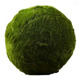 Fleurs décoratives Green Artificial Moss Balls Pierres Greery Plant Plante Ball Decoration for Wedding Party 20cm