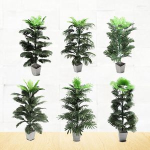 Decoratieve bloemen groen kunstmatige planten tropisch palmblad plastic takken bladeren woonkamer huis tuin decor bruiloft decoratie