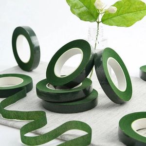 Decoratieve bloemen groen DIY handgemaakte tape bloem verpakkingsmateriaal bloemen zelfklevend boeket bloemist bruiloft decoratie