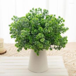 Fleurs décoratives Green Green Artificial Chrysanthemum Home Mariage Room Plasai Bonsai DIY GARDE OUTROOR DÉCORATION PART